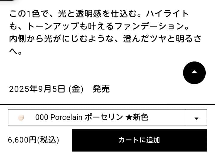 ほぼ新品 アディクション ザファンデーションリフトグロウ 000 新色