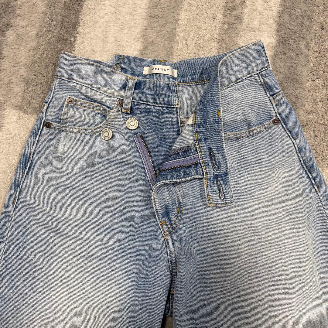 moussy クロスウエストワイドストレートパンツ　サイズ1