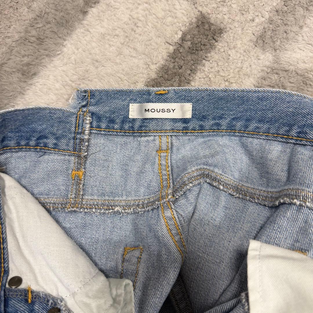 moussy クロスウエストワイドストレートパンツ　サイズ1