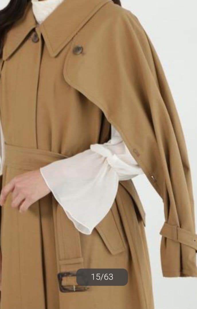 JILL STUART 2wayトレンチコート ロングコート ベージュ