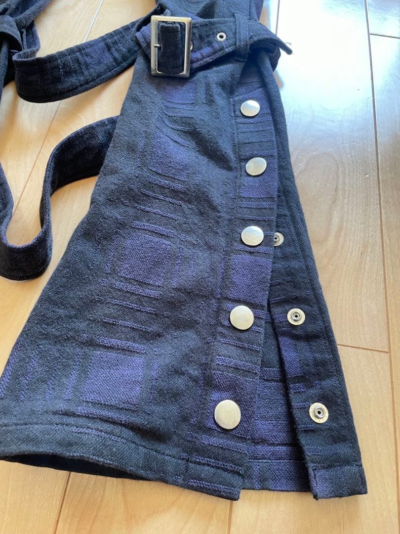 BLACK PEACE NOWforMEN フラップ付きボンテージパンツ