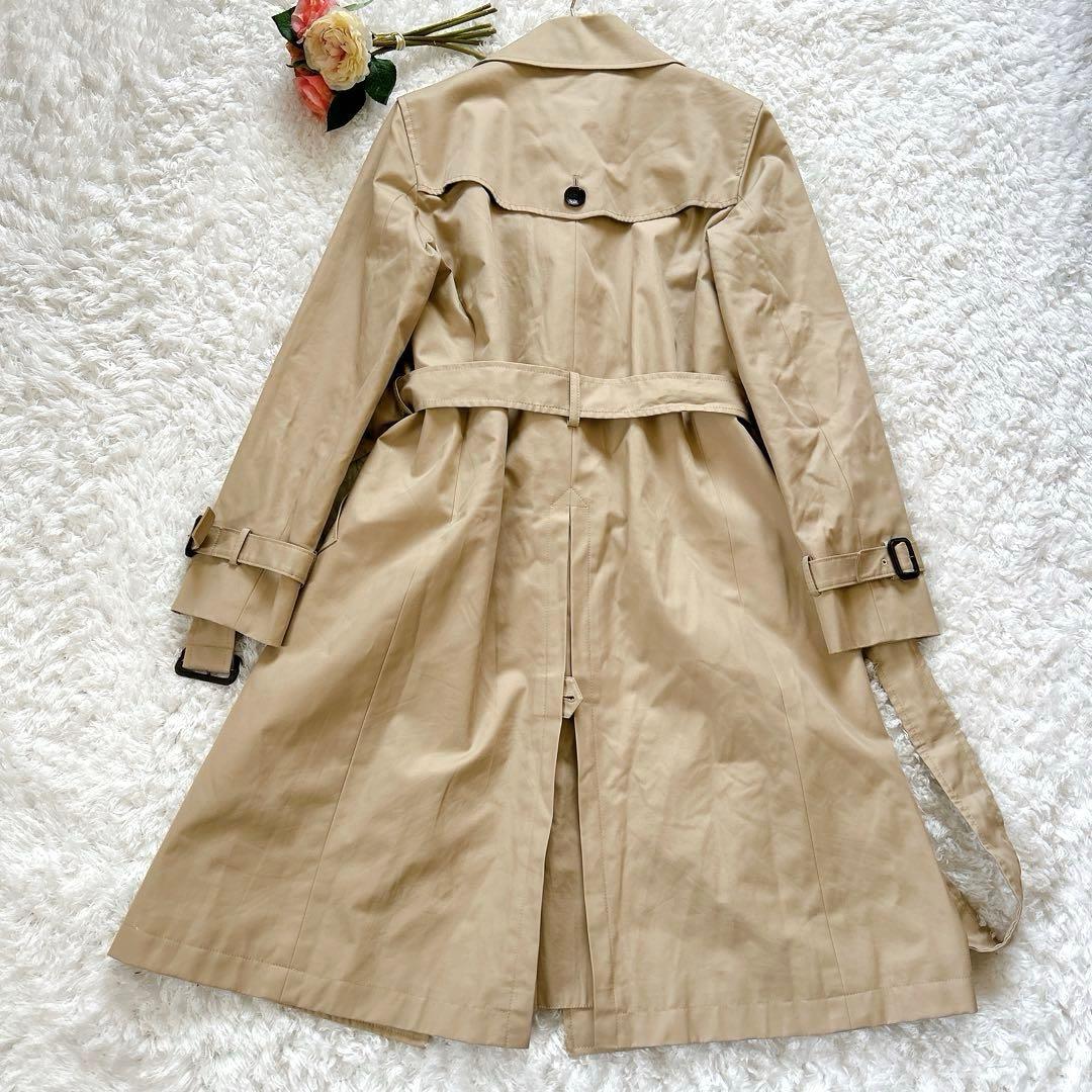 oden様美品 ニューヨーカー トレンチコート ベージュ チェック コットン L