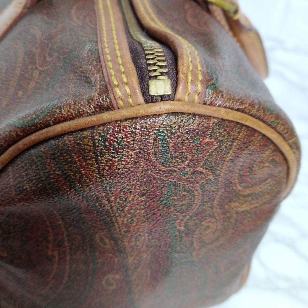 値下げ❢　ETRO エトロ ペイズリー ミニボストンカデナ 鍵 クロシェット