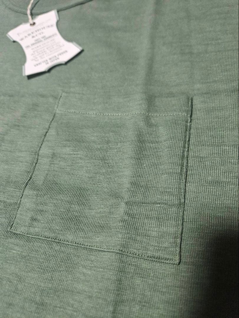 WAREHOUSE 4601ポケットTシャツ MC.GRN サイズL 新品未使用