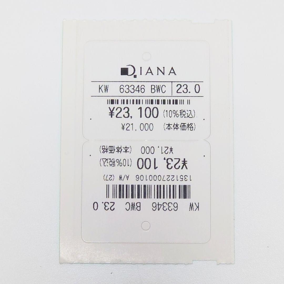 未使用 ダイアナ レザー サイドジップ メタル ヒール ショートブーツ 本革