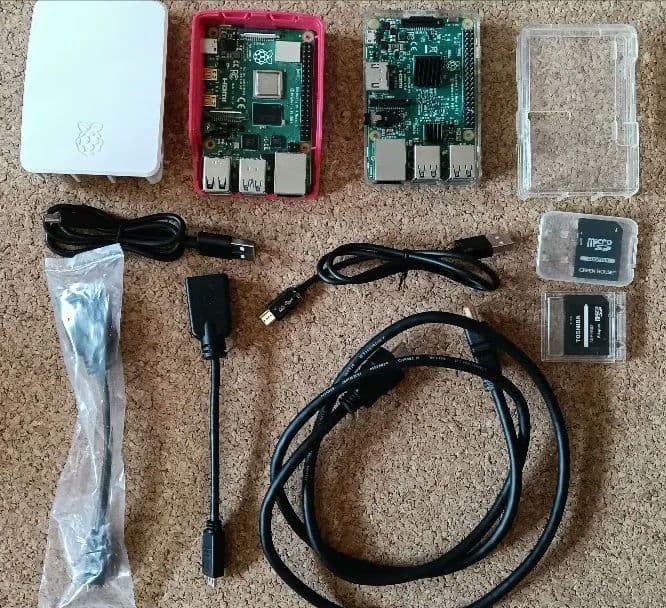 【動作OK】Raspberry Pi 4・3 Model B SD・ケース付！