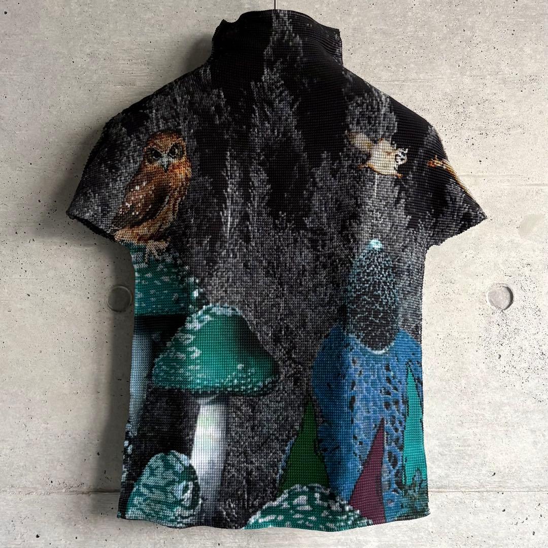 me ISSEY MIYAKE カットソー アニマル フクロウ リス モモンガ