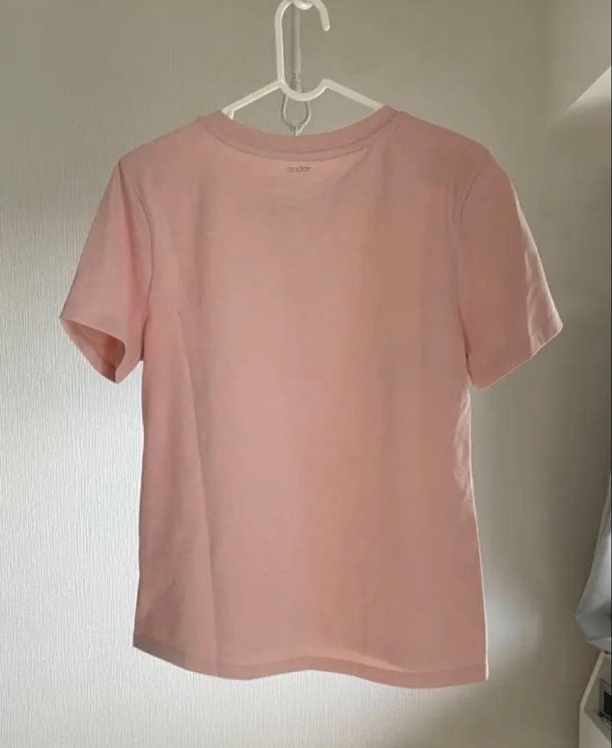 【みつば】Mサイズ ピンク 半袖 Tシャツ ヨガウェア andar