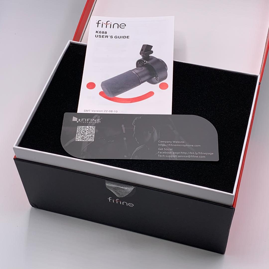 fifine K688 ダイナミックマイク (XLR/USB-C接続)