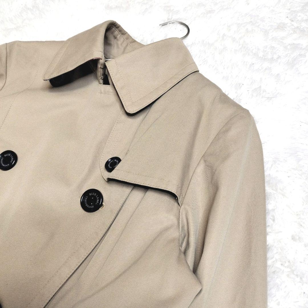 美品✨ブルーレーベルクレストブリッジ トレンチコート ライナー チェック 38