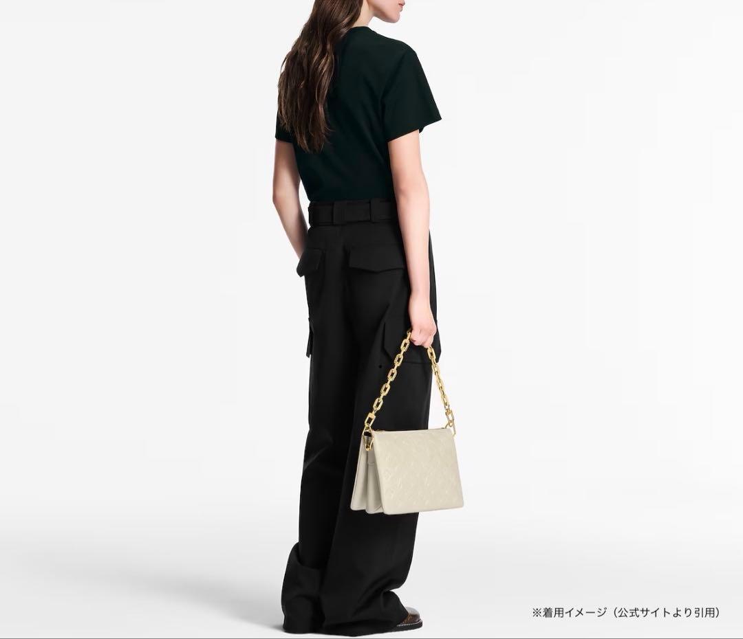 【最終処分・中古美品】ルイヴィトン フロックド LV Tシャツ ブラック XS