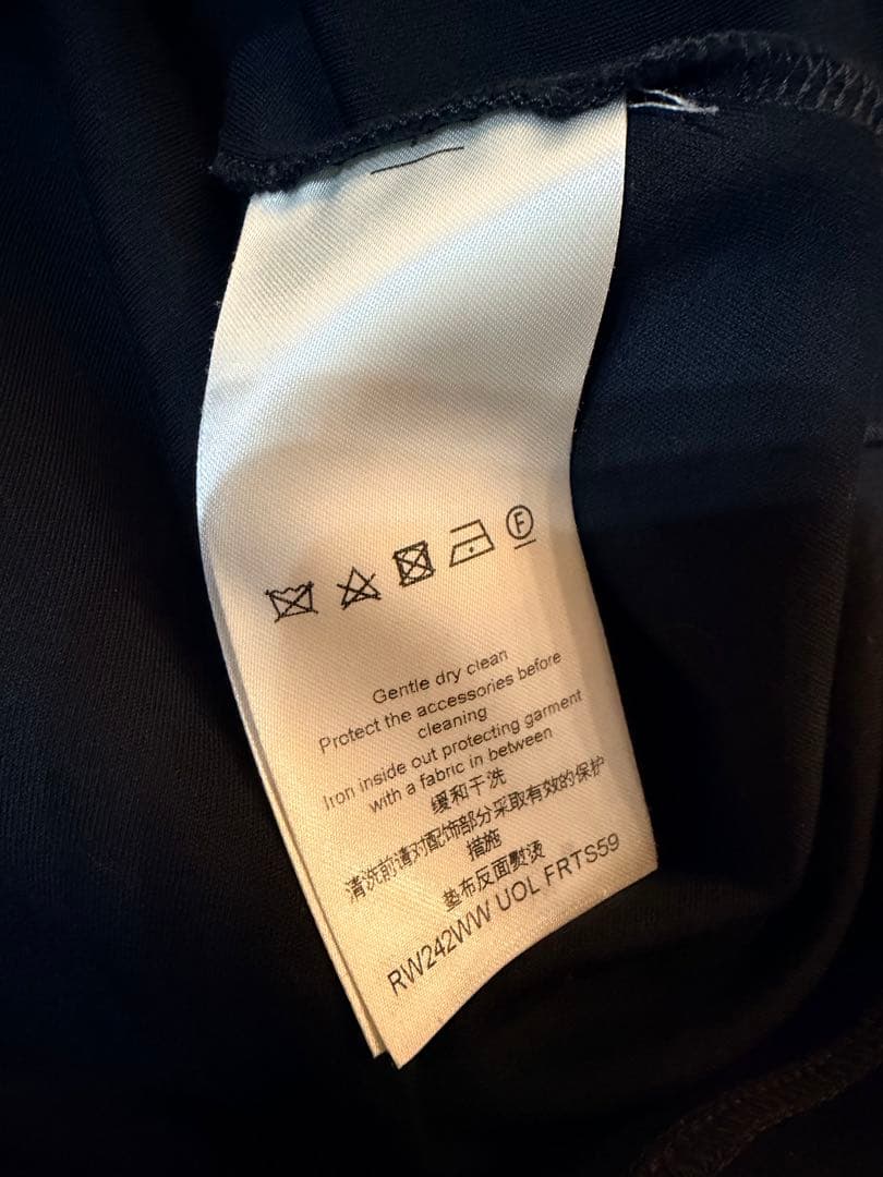 【最終処分・中古美品】ルイヴィトン フロックド LV Tシャツ ブラック XS