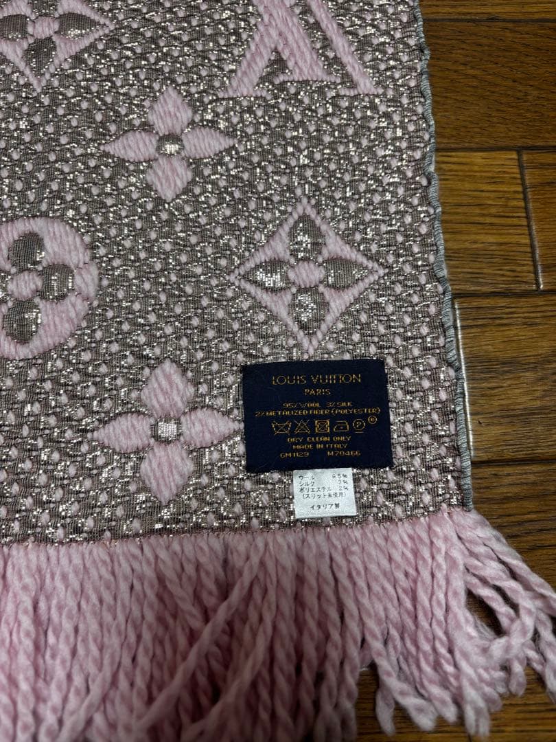 LOUIS VUITTON ピンク モノグラム マフラー