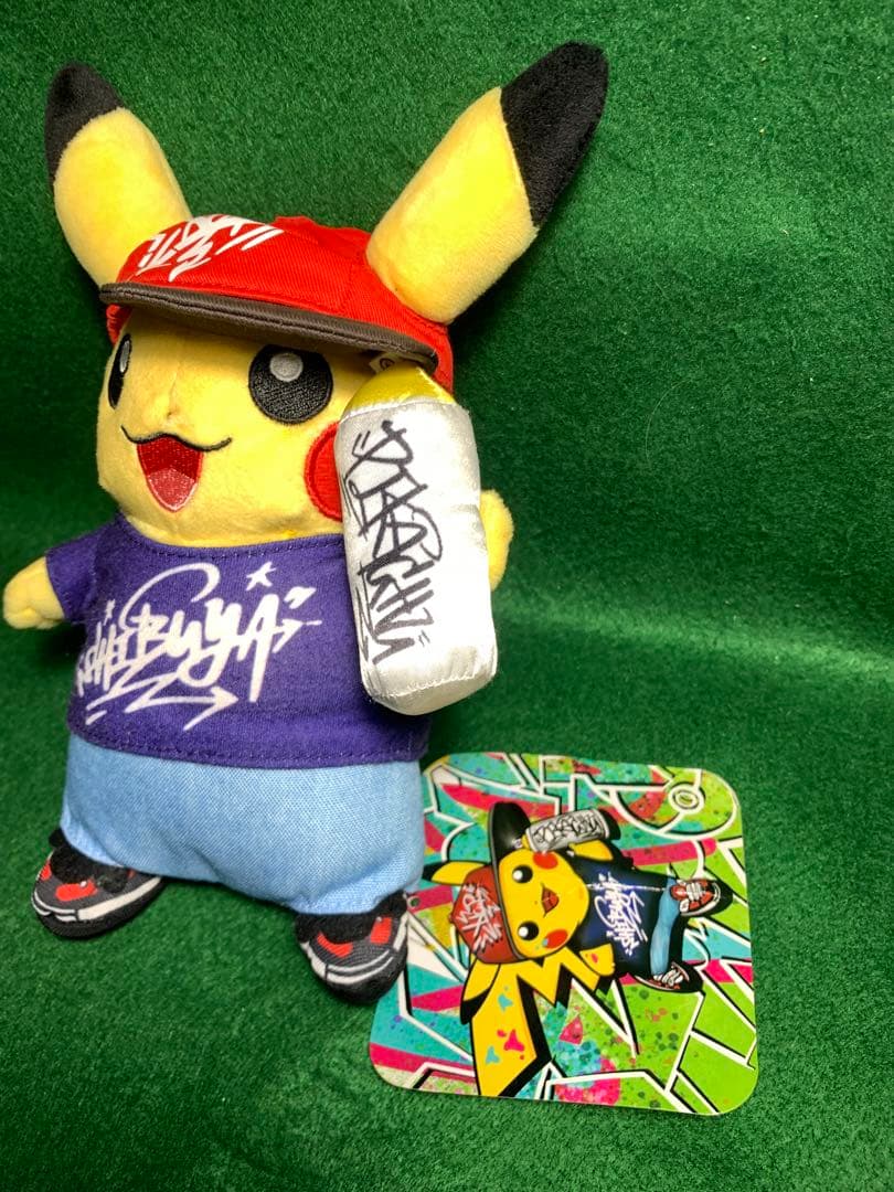 渋谷ポケモンセンター ピカチュウ ぬいぐるみ グラフィティ　SHIBUYA