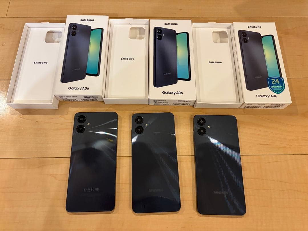 Galaxy A06 黒(A25のグローバル版) 本体3台セット