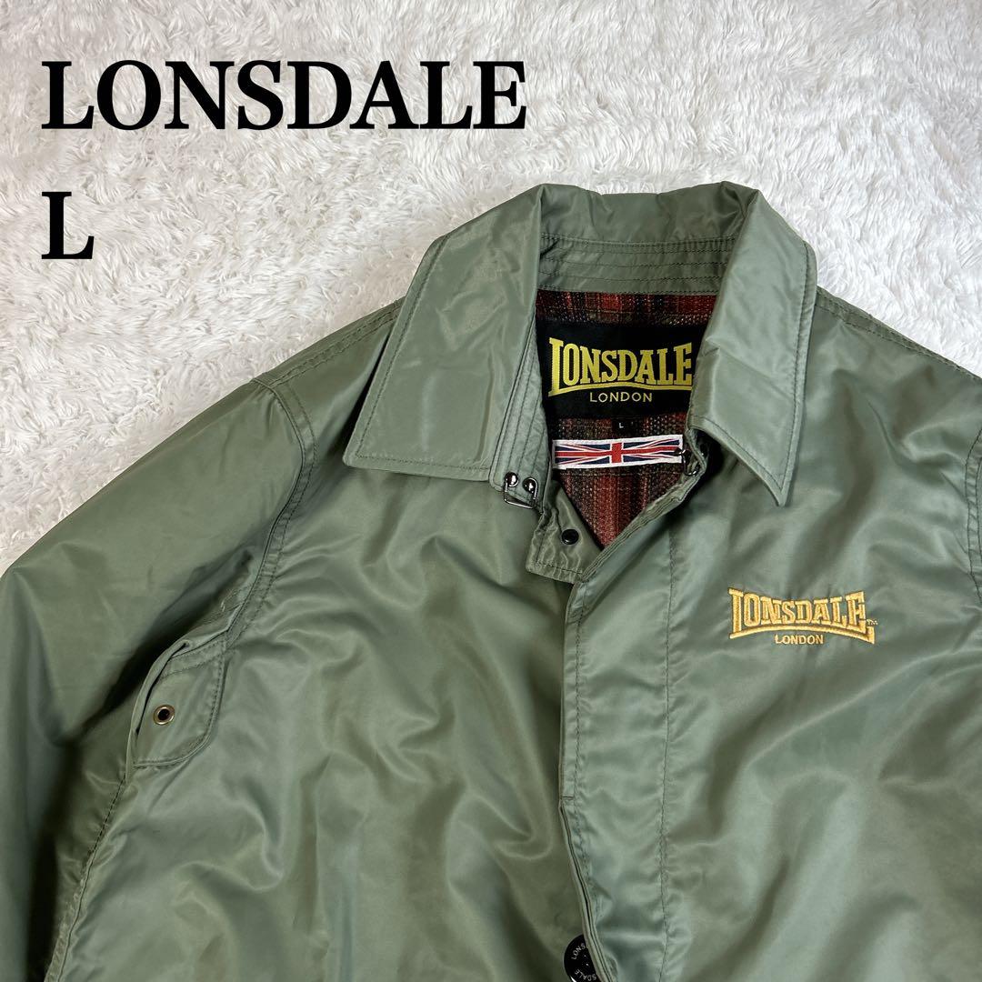 【美品】LONSDALE モッズコート L チェック 裏 英国 ロンドン