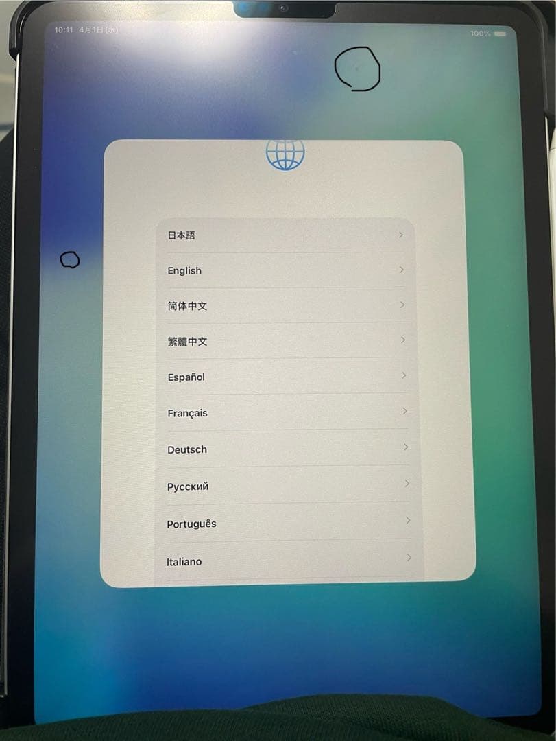 iPad Pro (第3世代)128GBWi-Fiモデル、ApplePencil