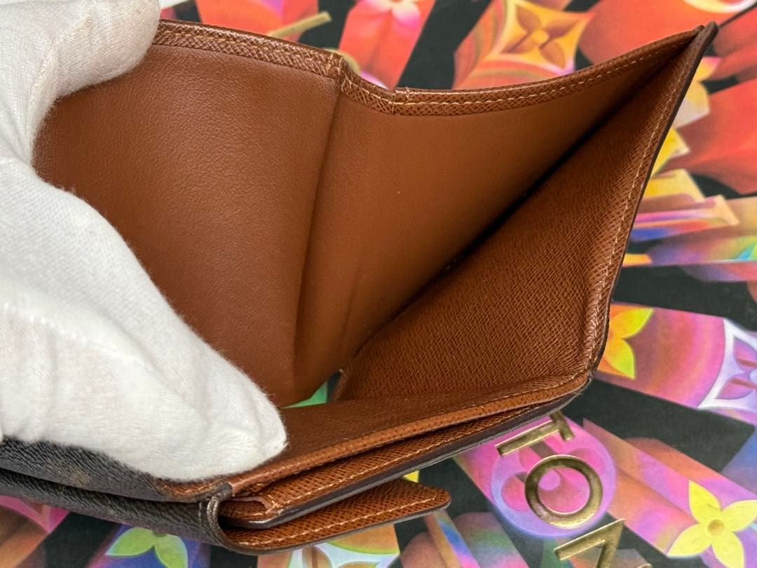 ルイヴィトン　ポルトフォイユ・エリーズ　ダブルホック　コンパクト財布