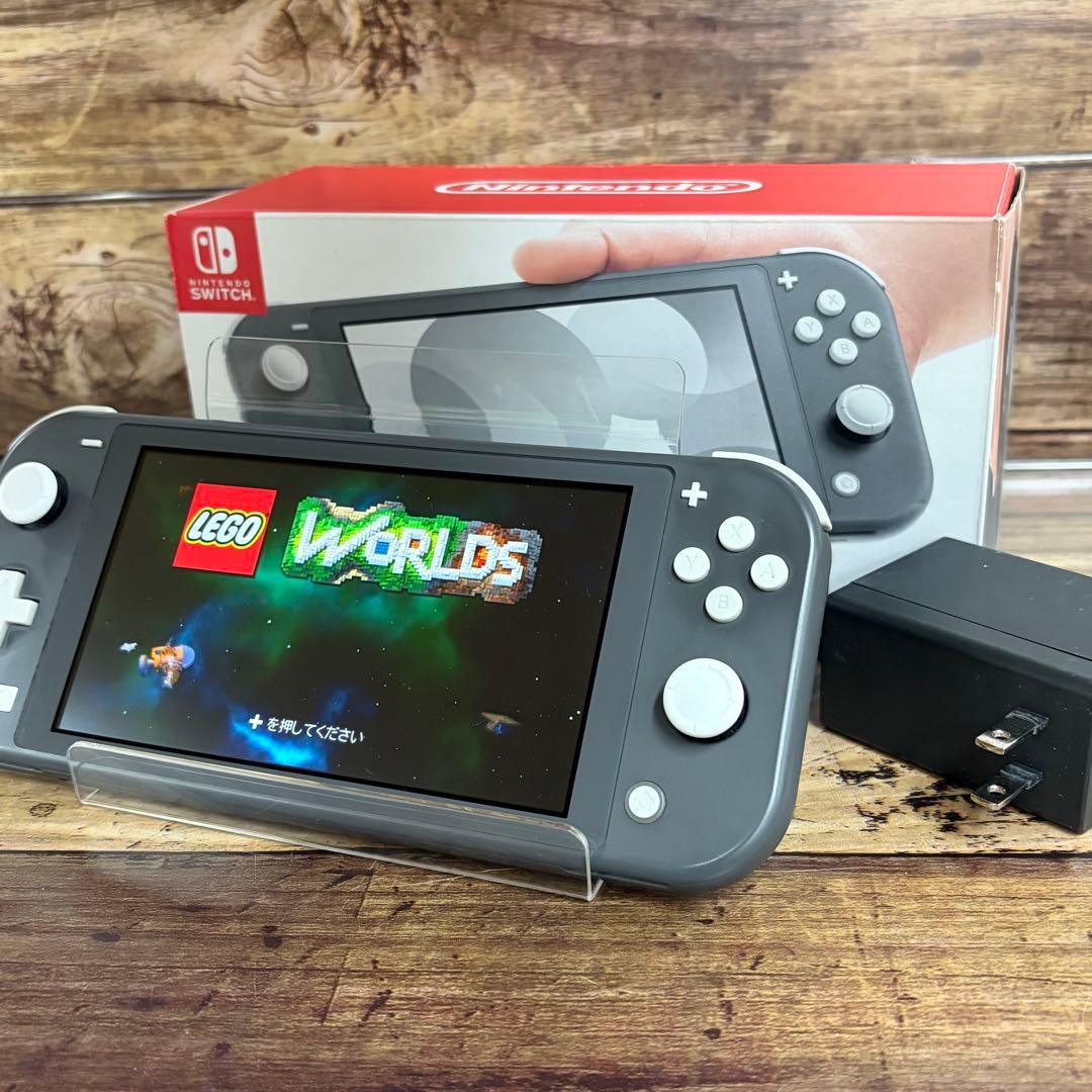 【動作品】　Nintendo Switch Lite グレー　ACアダプター