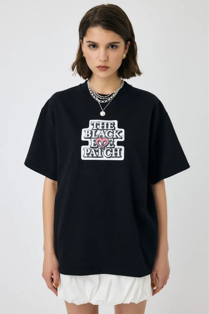 MOUSSY BEP OG ラインストーン TEE ブラック