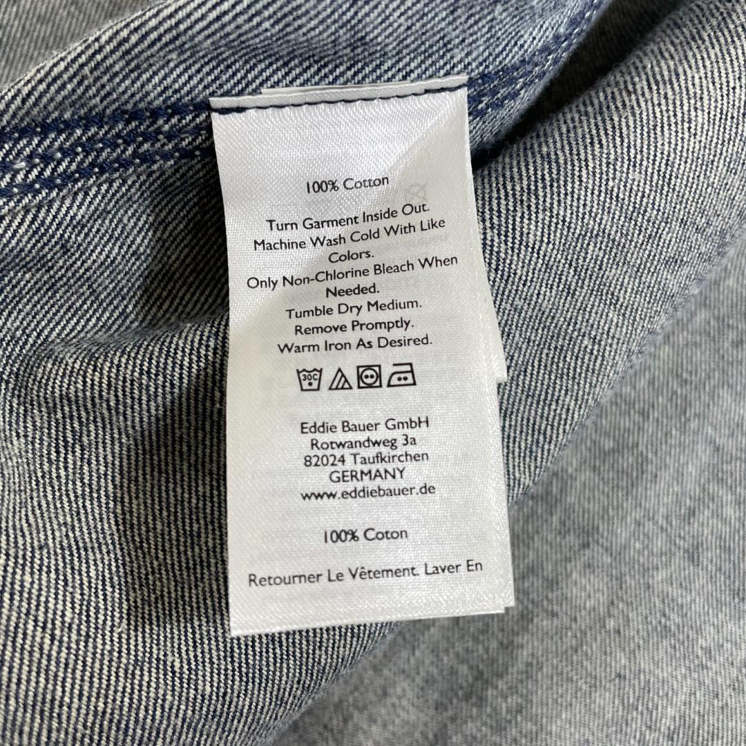 【美品】 Eddie Bauer エディーバウアー デニムカバーオール L