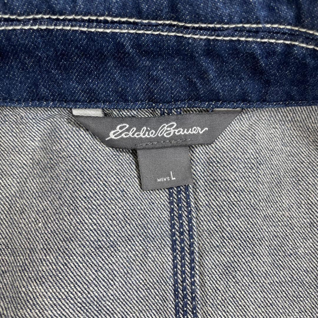 【美品】 Eddie Bauer エディーバウアー デニムカバーオール L