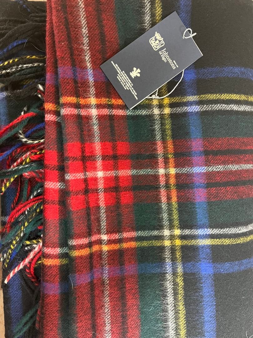 【JOHNSTONS】大判ストール 美品