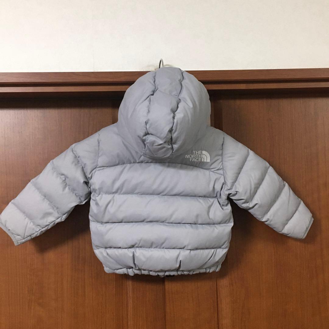 良品　ノースフェイス　ダウン　８０　グレー　ベビー　キッズ　north face