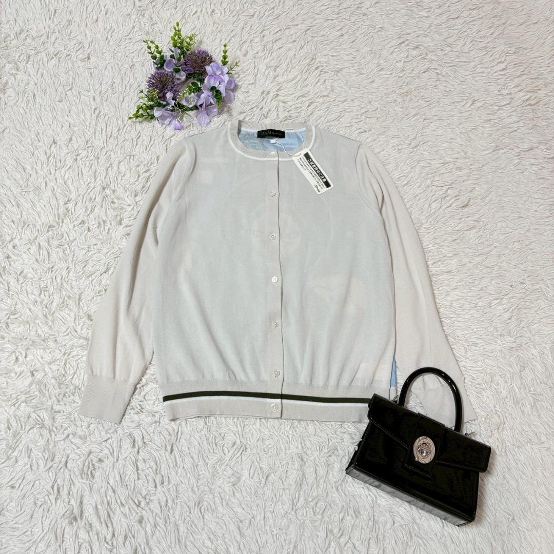 未使用タグ付き　DAMA collection　カーディガン　洗濯可　Mサイズ