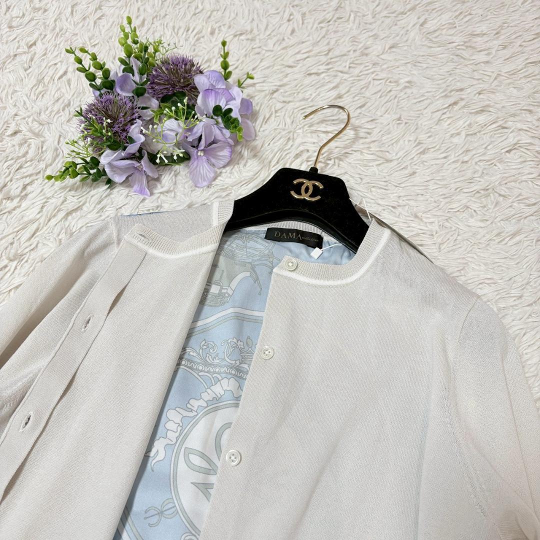 未使用タグ付き　DAMA collection　カーディガン　洗濯可　Mサイズ