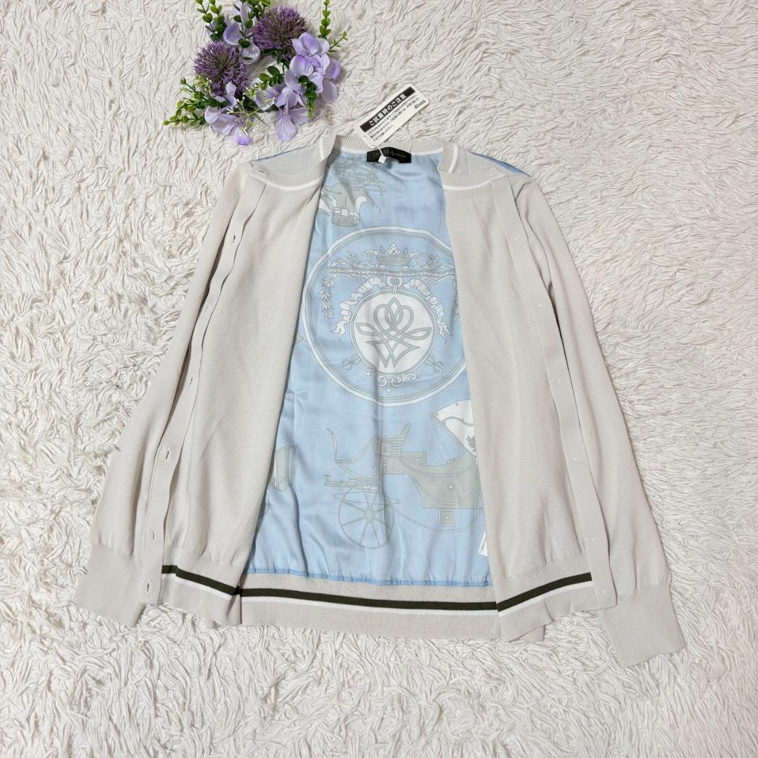 未使用タグ付き　DAMA collection　カーディガン　洗濯可　Mサイズ