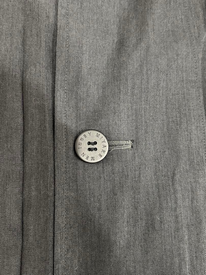 issey miyake men プリーツジャケット　ダークグレー