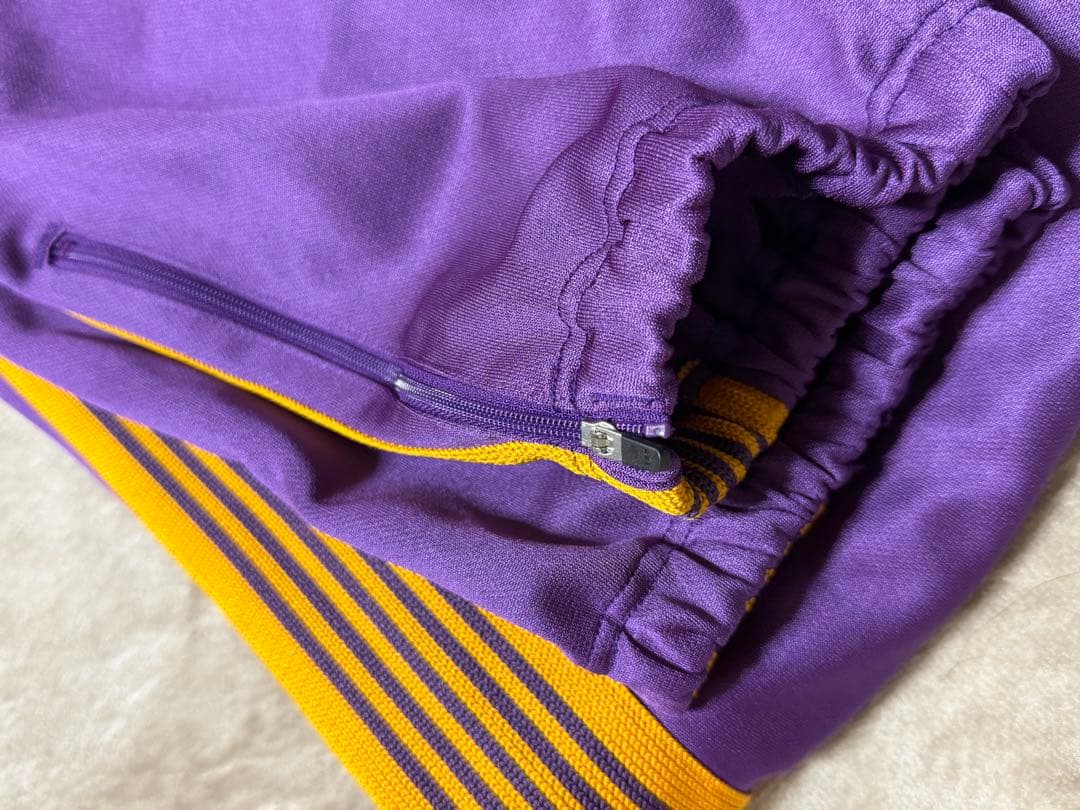 豆大福　Needles トラックパンツ zippedジップドパープル L