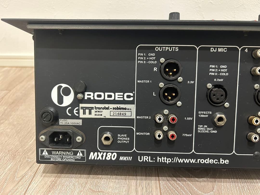 RODEC MX180 MKIII 　ミキサー DJサウンド⭐⭐⭐⭐⭐⭐