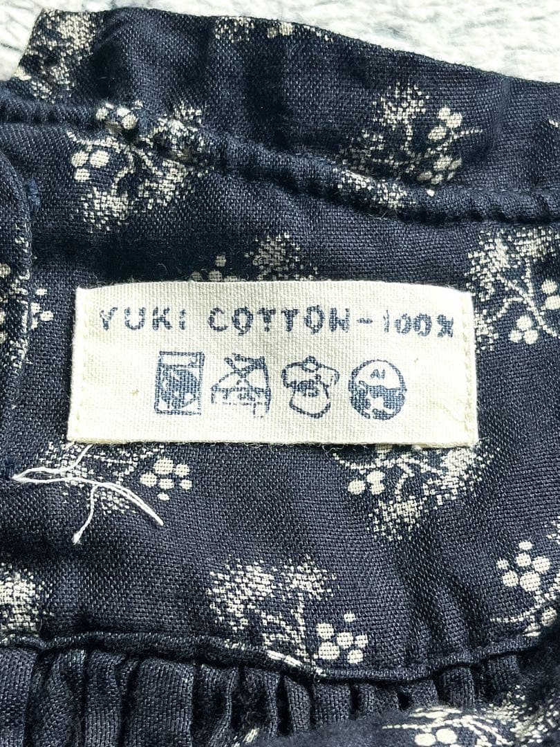 【45R】45rpm YUKI-COTTON インディゴ パッチワークスカート
