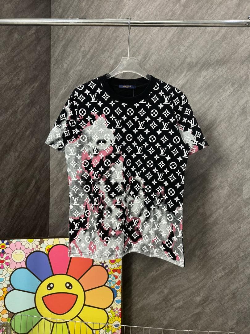即日発送 Louis Vuitton ロゴ Tシャツ L