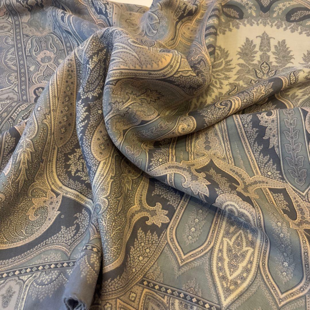 ETRO エトロ 大判 ショール ストール ペイズリー イタリア製