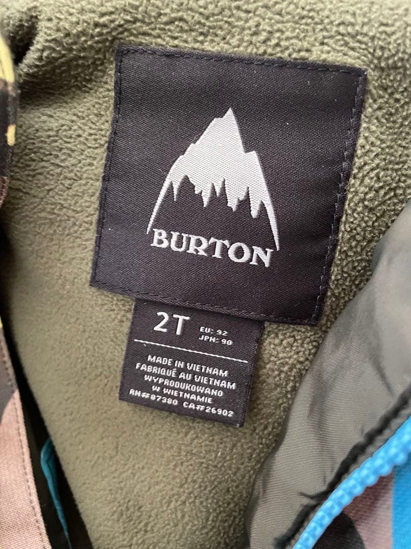 BURTON スキーウェア 子ども用 2T カモフラージュ