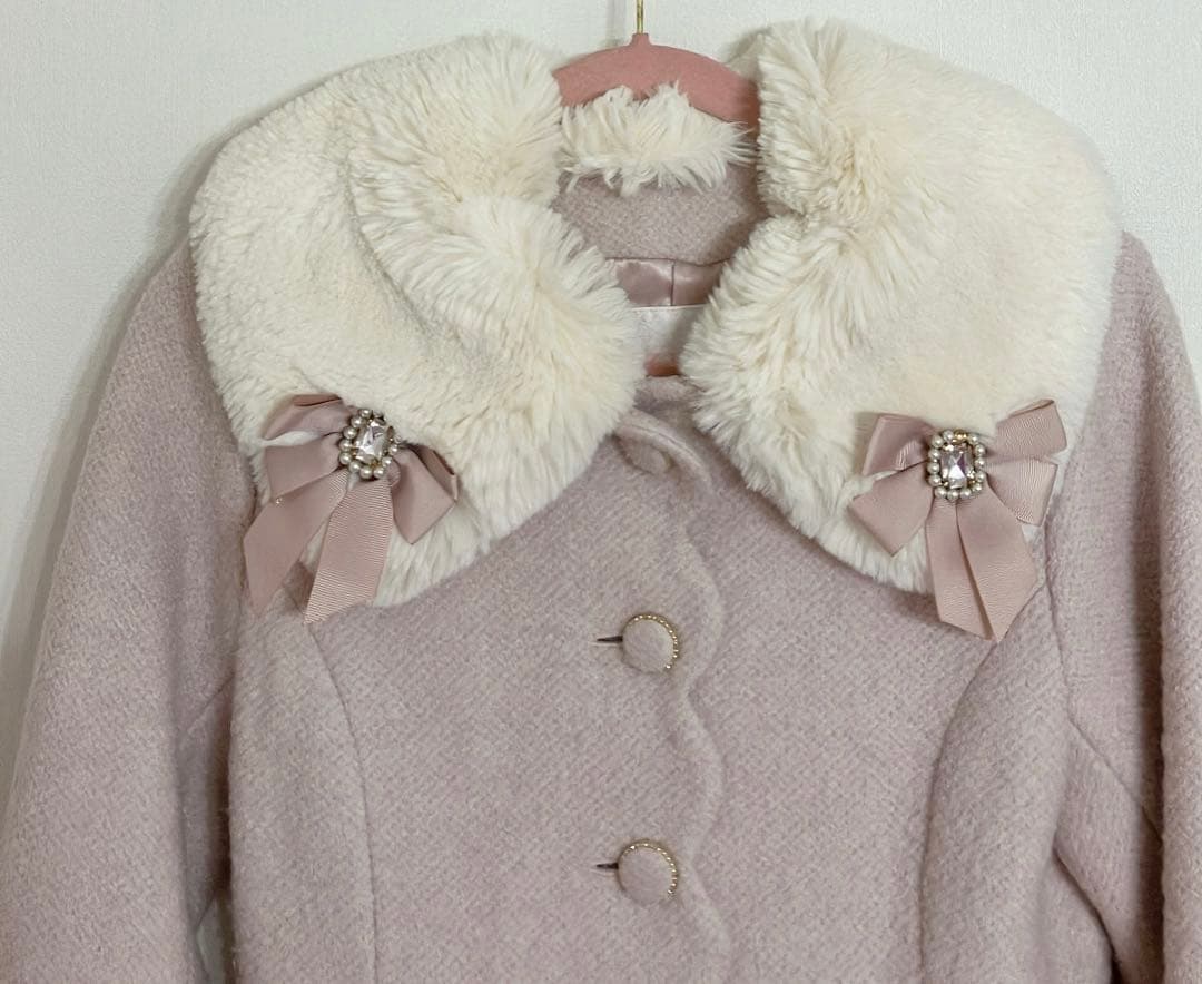 【正規品】LIZLISA Aライン バックリボンコート♡PINK♡完売品♡