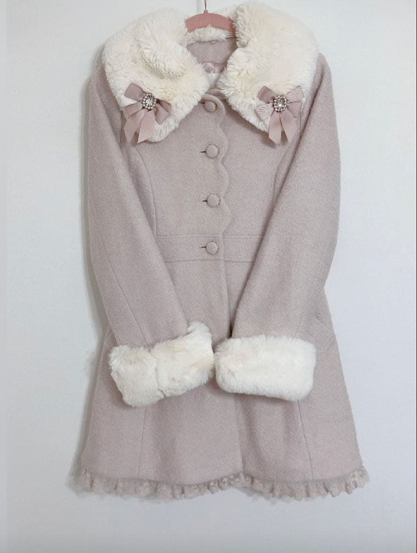 【正規品】LIZLISA Aライン バックリボンコート♡PINK♡完売品♡