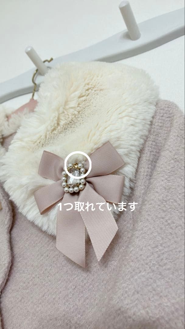 【正規品】LIZLISA Aライン バックリボンコート♡PINK♡完売品♡