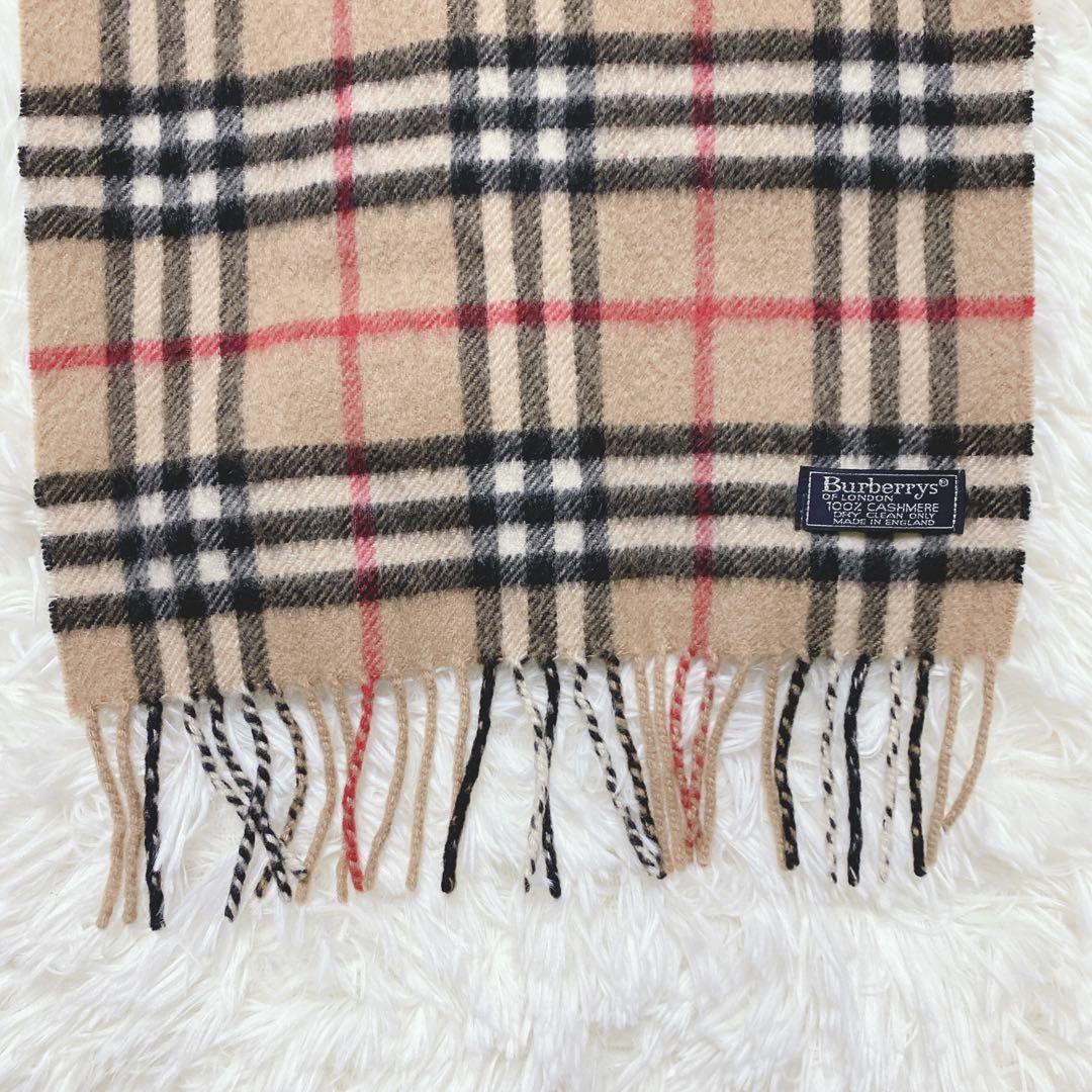 Burberrys バーバリー カシミヤマフラー カシミヤ100% 英国製
