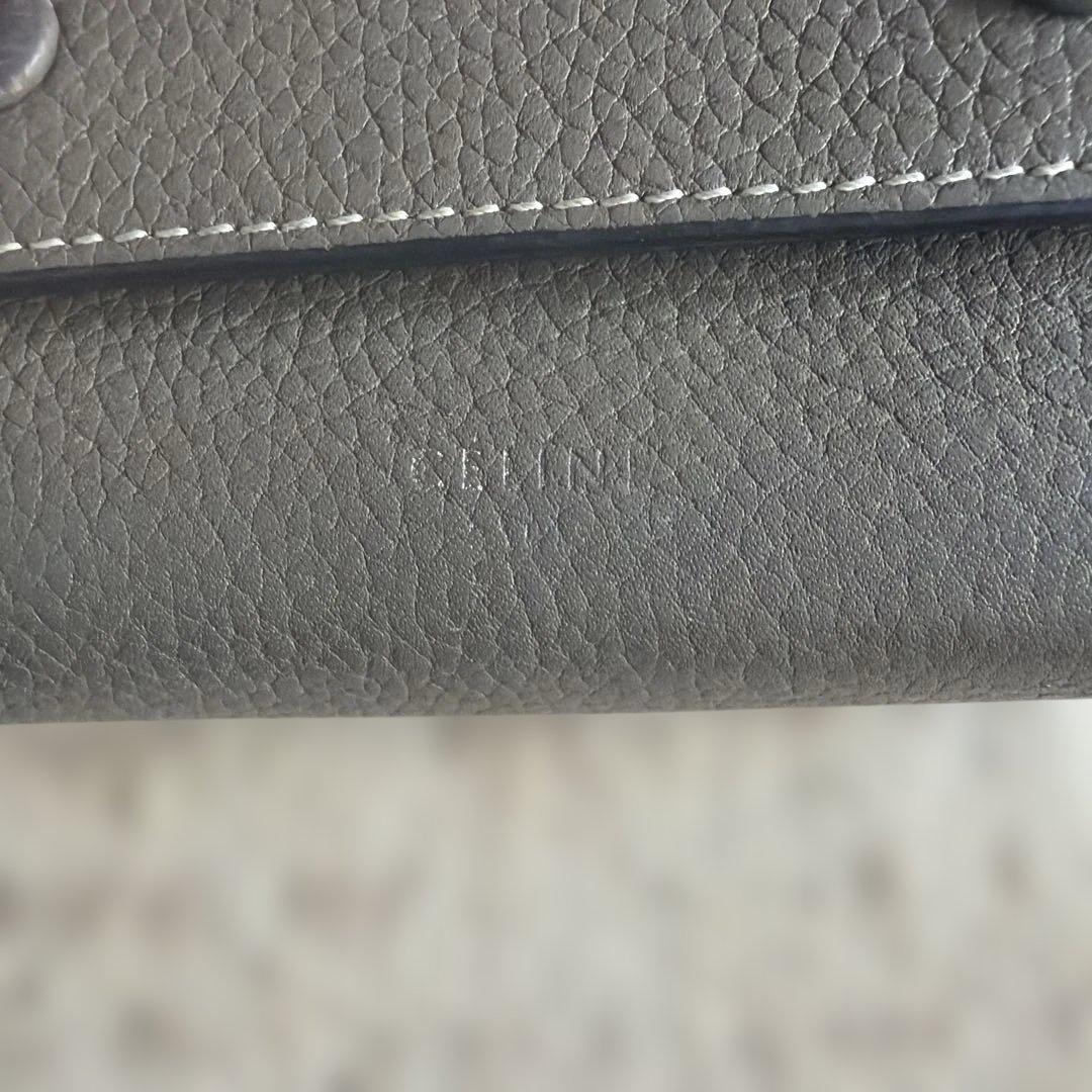 CÉLINE セリーヌ 三つ折り財布 グレー