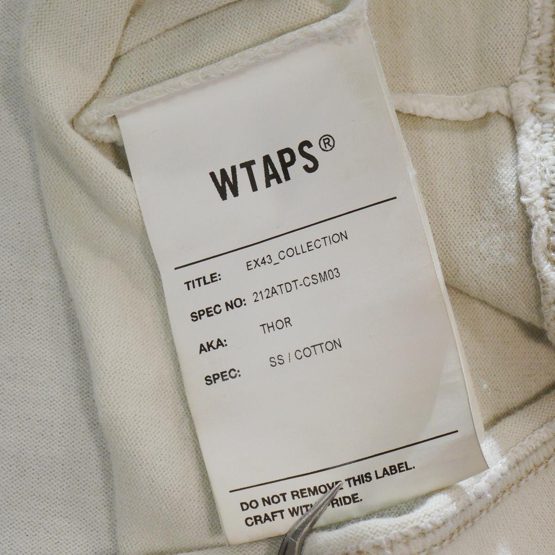 WTAPS 21AW THOR 刺繍 ロゴ Tシャツ ダブルタップス 染色加工