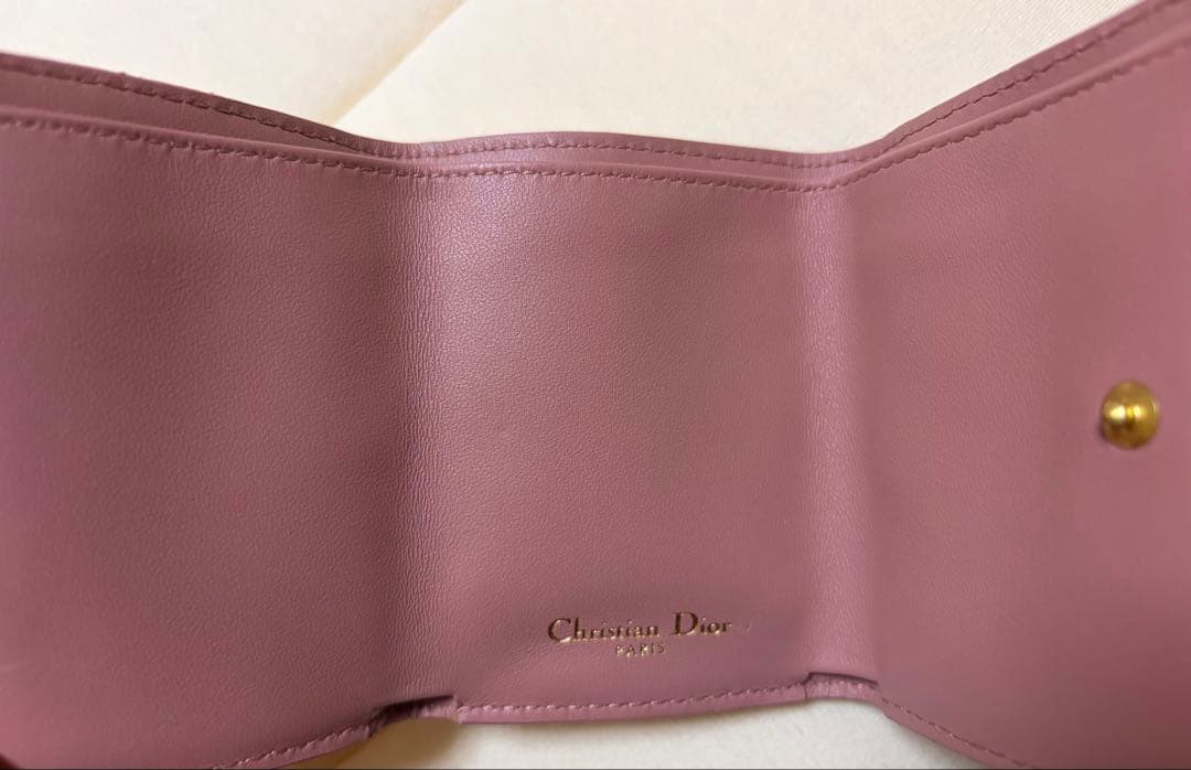 訳あり◾️新品◾️Christian Dior 三つ折り財布 ピンク