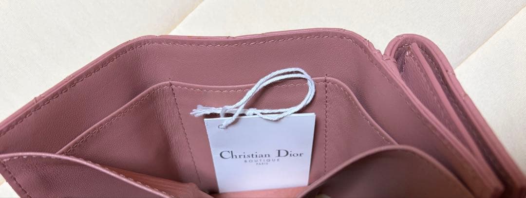 訳あり◾️新品◾️Christian Dior 三つ折り財布 ピンク
