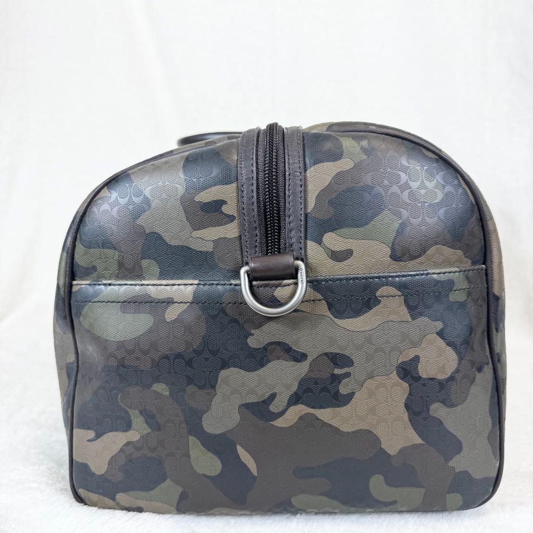【美品・希少】COACH コーチ 大容量 ボストン ２WAY　カモフラ 迷彩