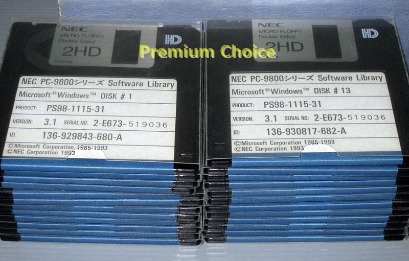 NEC PS98-1115-31 PC-98用 Windows 3.1 25枚組