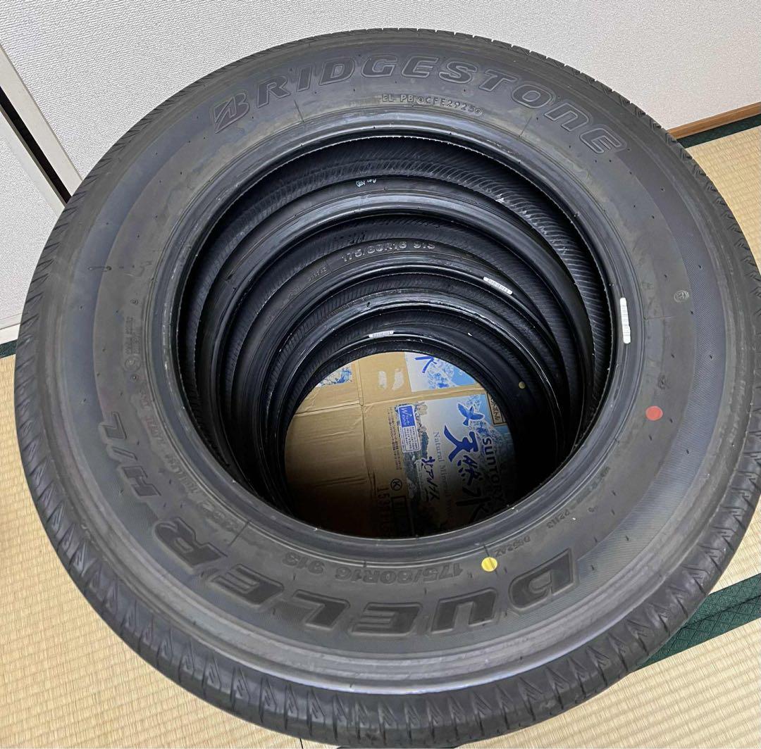 175/80R16 91Ｓブリヂストン ジムニーJB 9月新車外し純正タイヤ4本