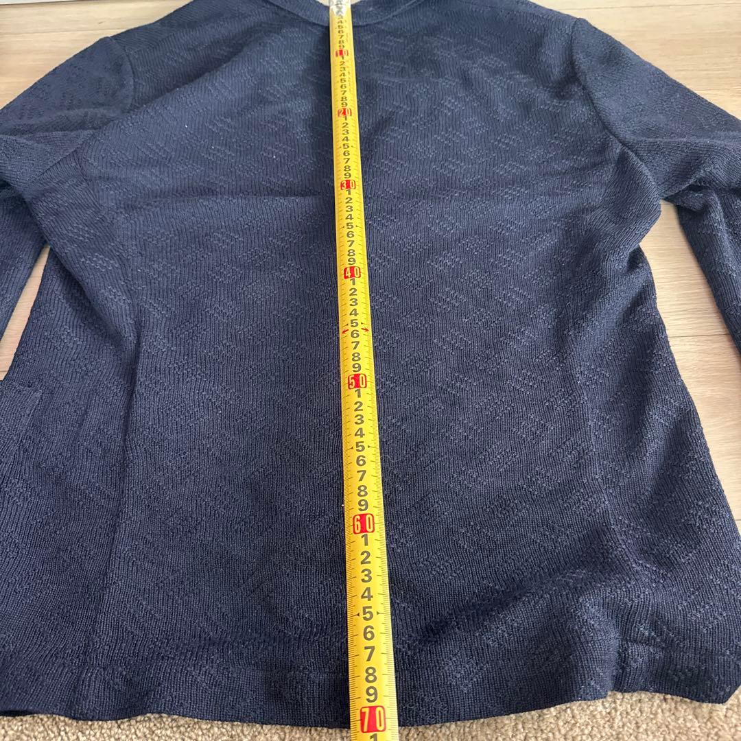 エンポリオアルマーニ　ニット　ジャケット　ネイビー　56 Ｌ　XL